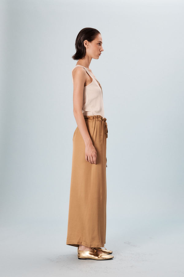 Ines De La Fressange Pantalon Large Kurt Camel