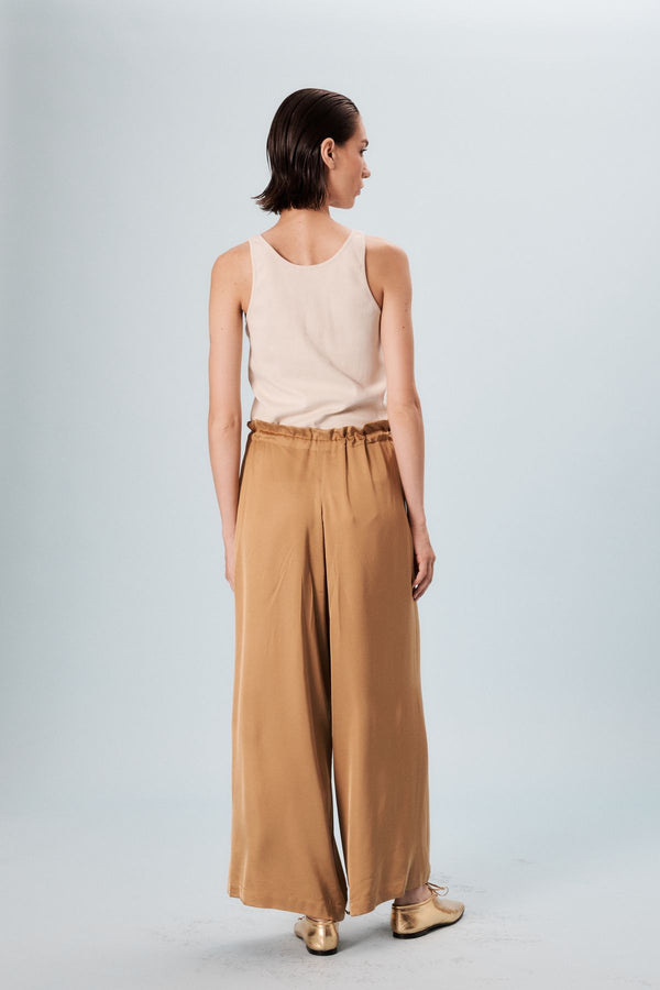 Ines De La Fressange Pantalon Large Kurt Camel