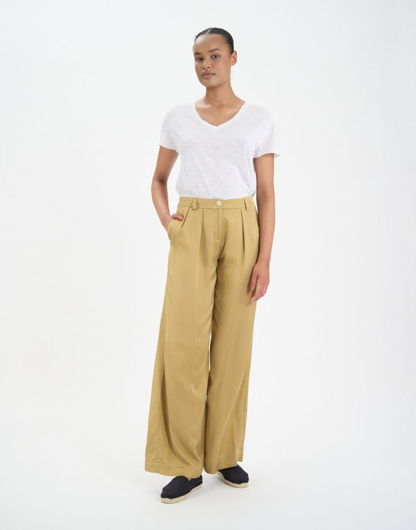 Ines De La Fressange Pantalon Luciano Camel