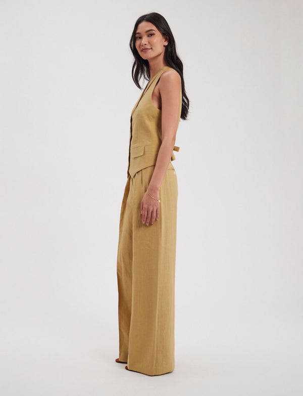 Ines De La Fressange Pantalon Marlène En Lin