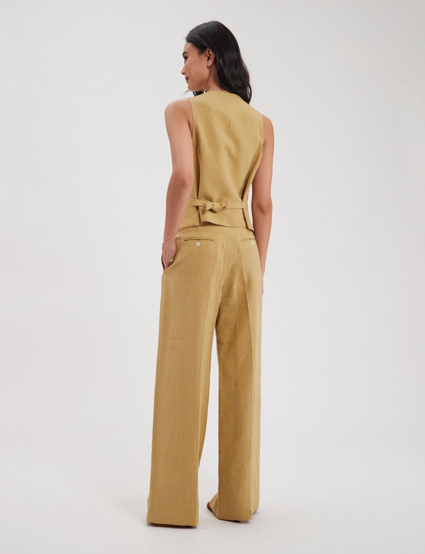 Ines De La Fressange Pantalon Marlène En Lin