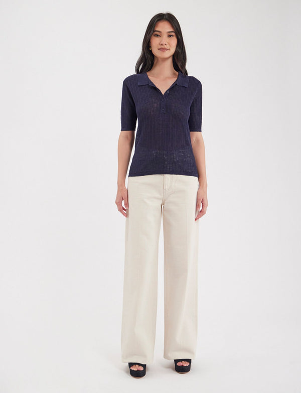 Ines De La Fressange Polo Chloé Navy