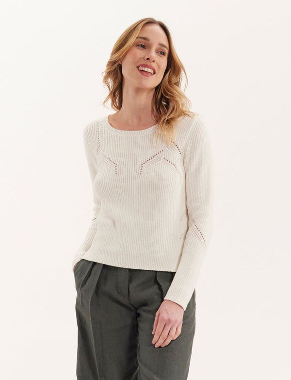 Ines De La Fressange Pull Agathe écru