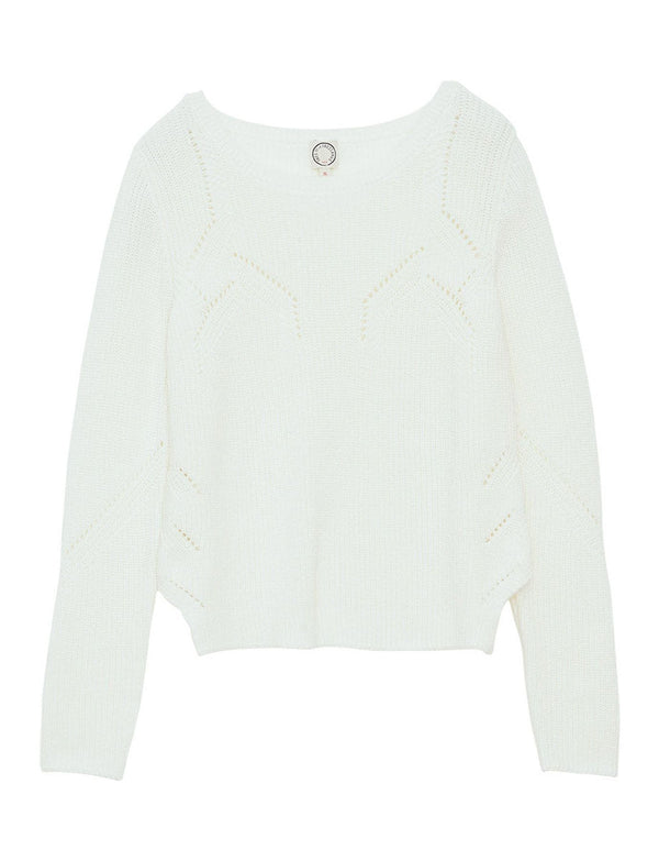 ines de la fressange Pull Agathe écru