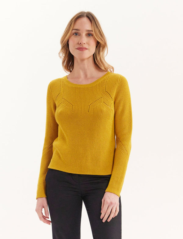 Ines De La Fressange Pull Agathe Moutarde