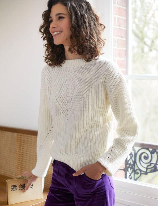 Ines De La Fressange Pull Amalia écru
