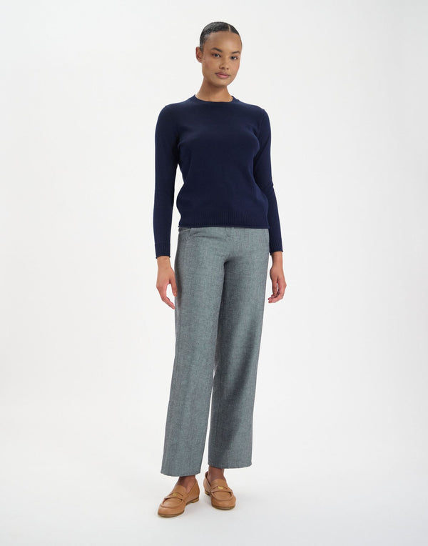 Ines De La Fressange Pull Angelica En Coton Marine
