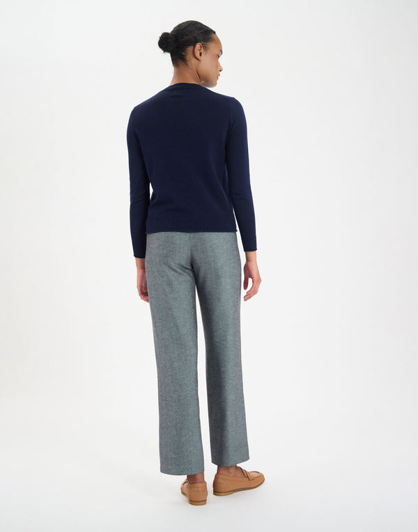 Ines De La Fressange Pull Angelica En Coton Marine