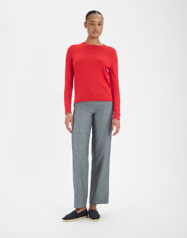 Ines De La Fressange Pull Angelica En Laine Rouge