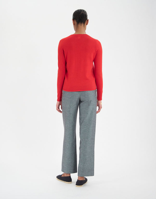 Ines De La Fressange Pull Angelica En Laine Rouge