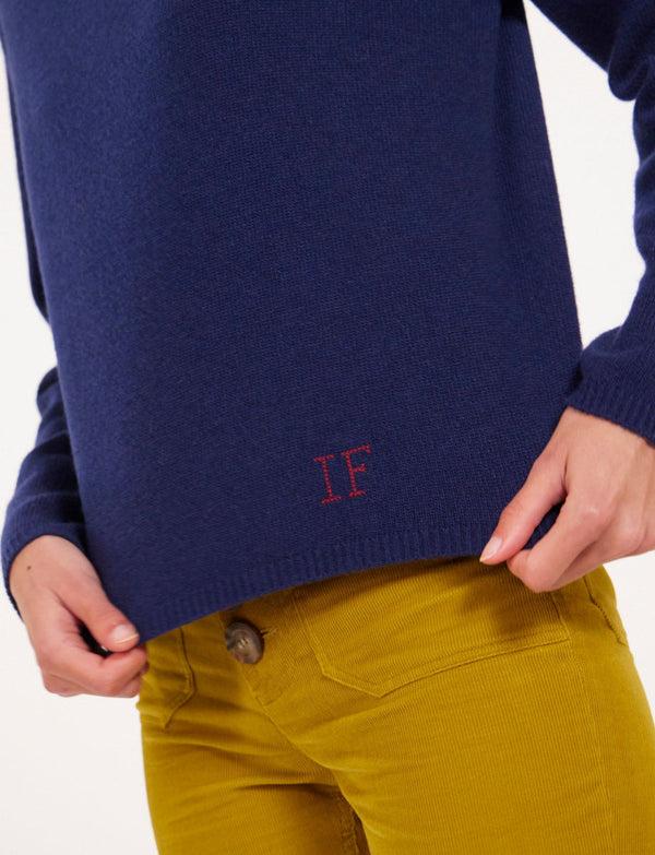 Ines De La Fressange Pull Angelina Bleu Marine