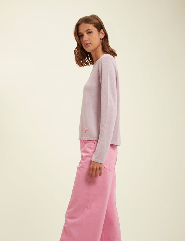 Ines De La Fressange Pull Angelina Mauve