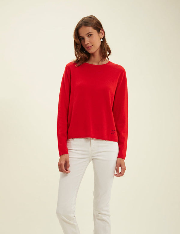 Ines De La Fressange Pull Angelina Rouge