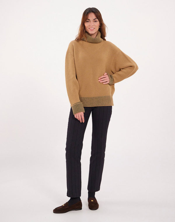 Ines De La Fressange Pull Esra Beige En Laine