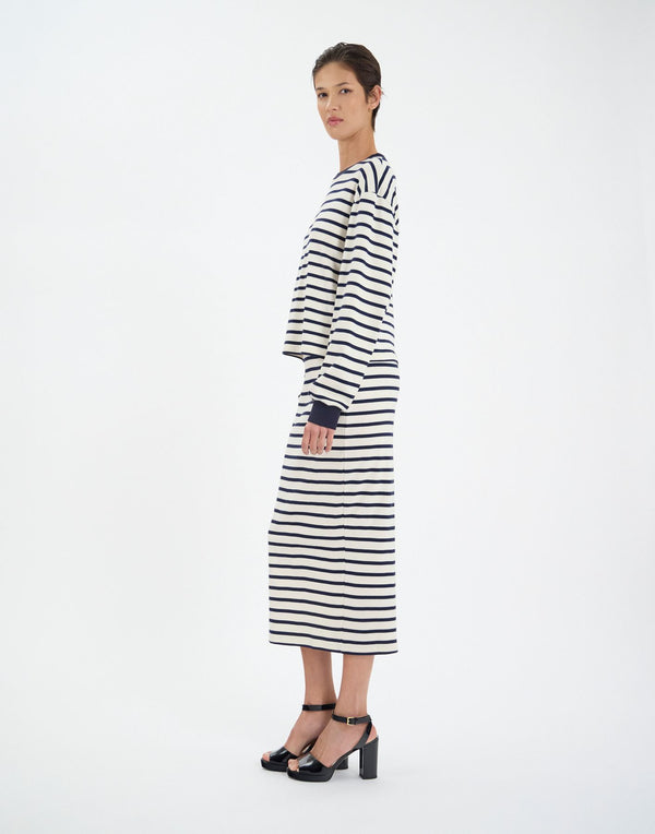 Ines De La Fressange Pull Layann En Coton Marine