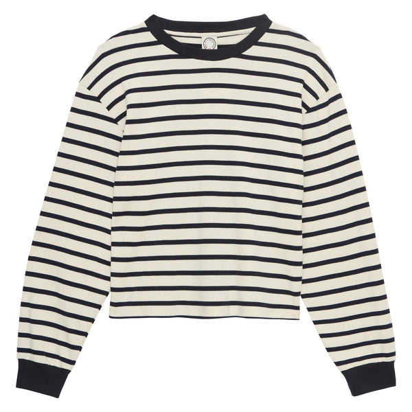 ines de la fressange Pull Layann en coton marine