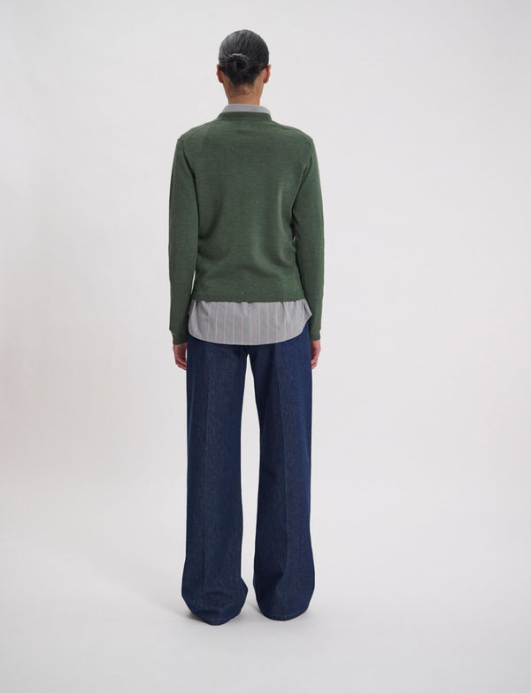 Ines De La Fressange Pull Maille Fine Morgana Kaki