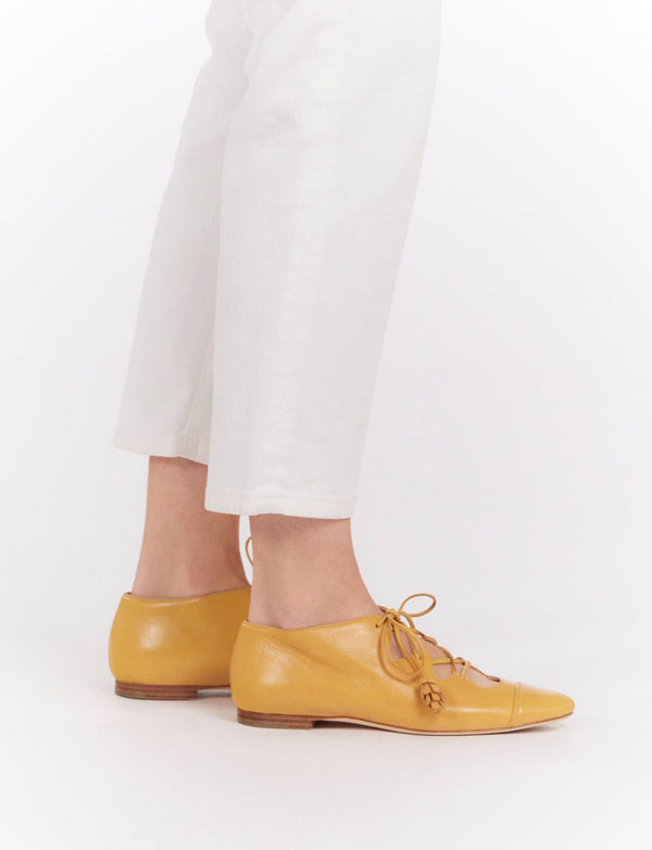 Ines De La Fressange Richelieu Ouvert Jaune