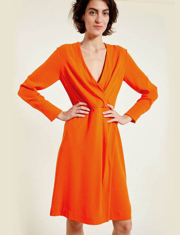 Ines De La Fressange Robe Blida Orange