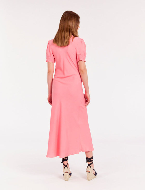 Ines De La Fressange Robe Cerise Longue Rose