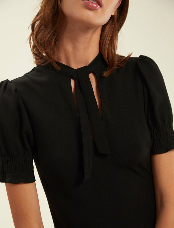 Ines De La Fressange Robe Cerise Noire Originale