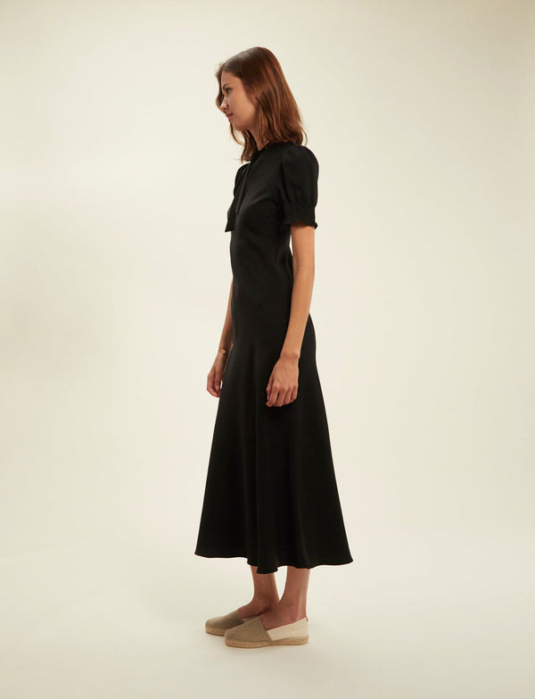 Ines De La Fressange Robe Cerise Noire Originale