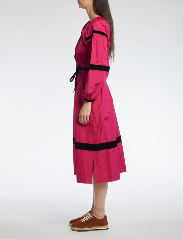 Ines De La Fressange Robe Flora Fuschia