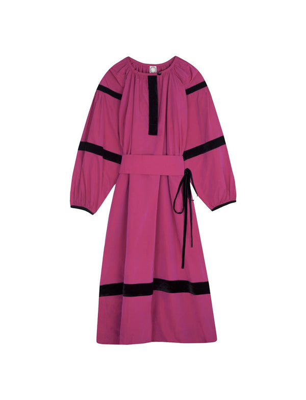 ines de la fressange Robe Flora fuschia