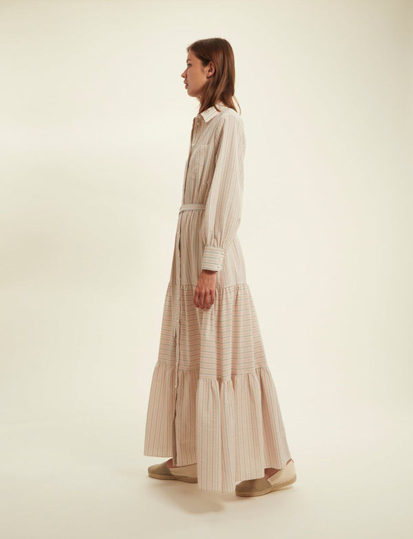 Ines De La Fressange Robe Léna écru à Rayures