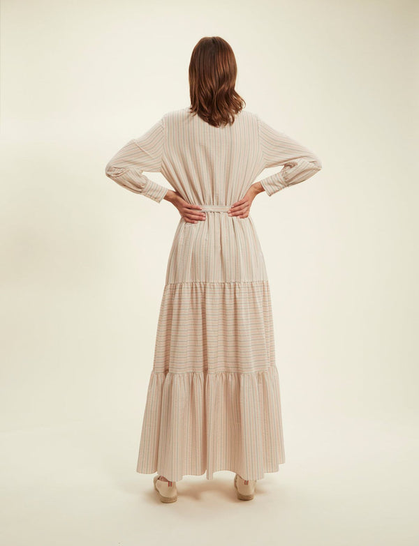 Ines De La Fressange Robe Léna écru à Rayures