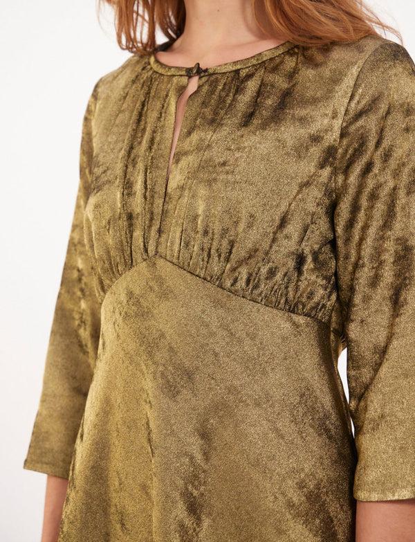 Ines De La Fressange Robe Natalia Or