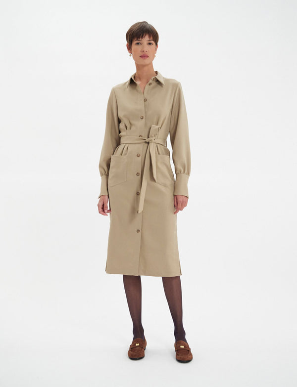 Ines De La Fressange Robe Rosabella Beige