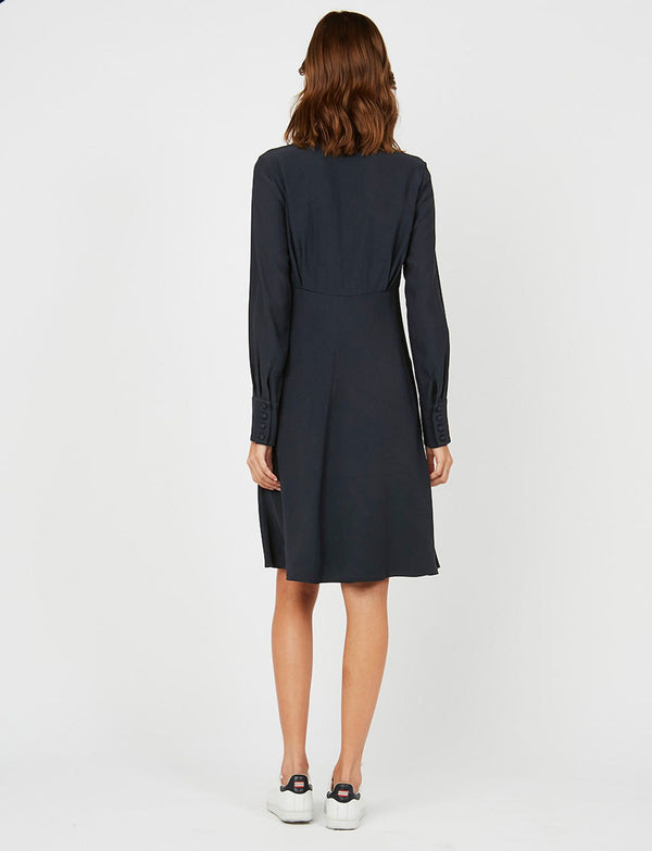 Ines De La Fressange Robe Thaïs Bleu Nuit