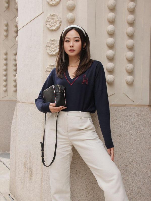 Ines De La Fressange Sac à Main Marcia Noir
