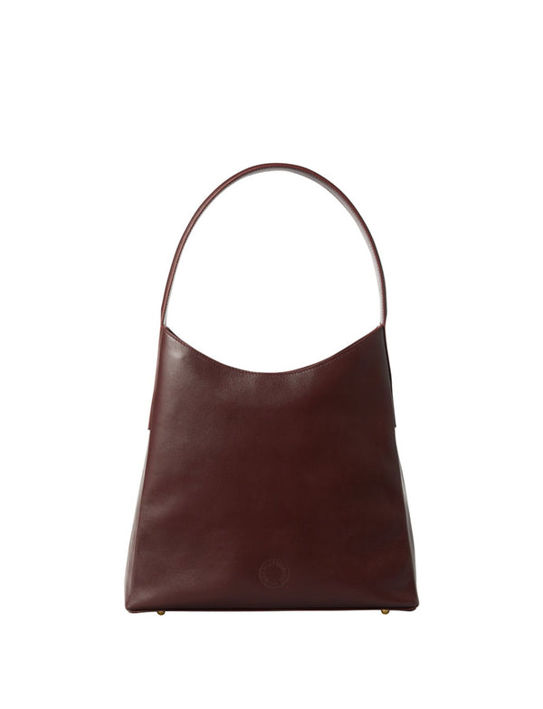 ines de la fressange Sac Léonore M cuir bordeaux