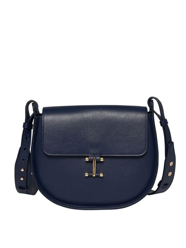 ines de la fressange Sac Senda cuir bleu nuit