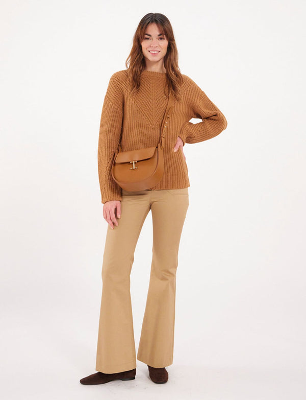 Ines De La Fressange Sac Senda Cuir Camel