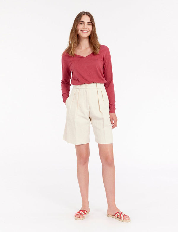Ines De La Fressange Short Odette Ivoire