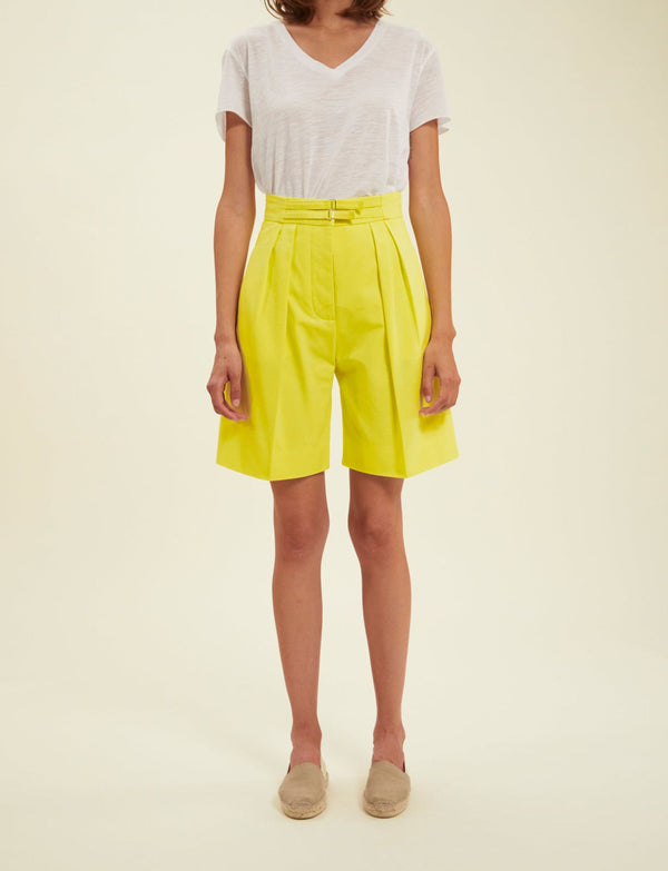 Ines De La Fressange Short Prune Jaune
