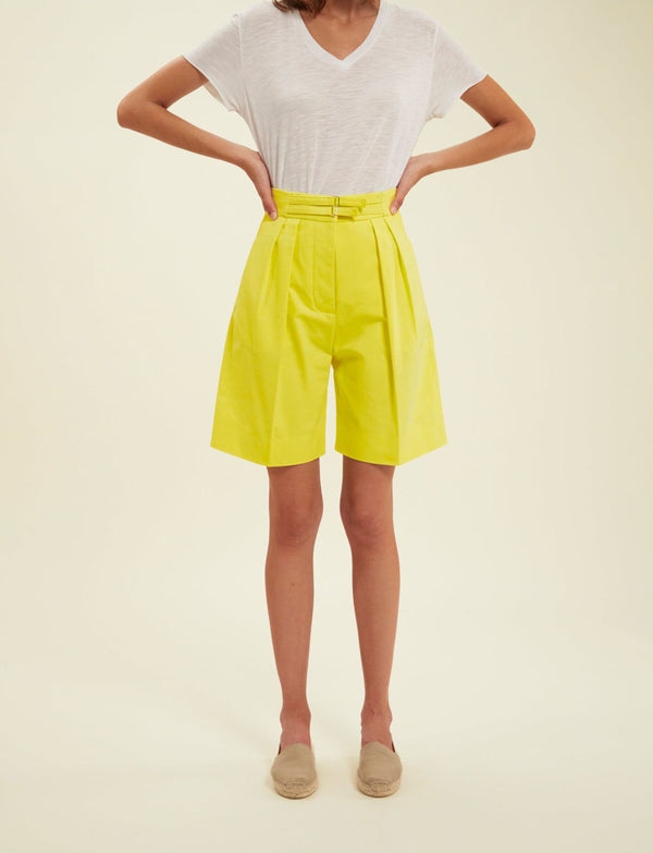 Ines De La Fressange Short Prune Jaune