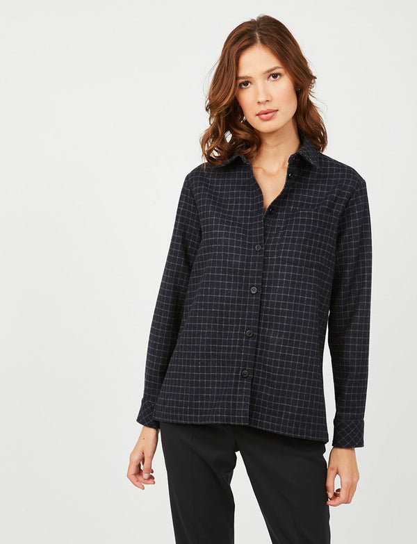 Ines De La Fressange Surchemise Cassia Bleue