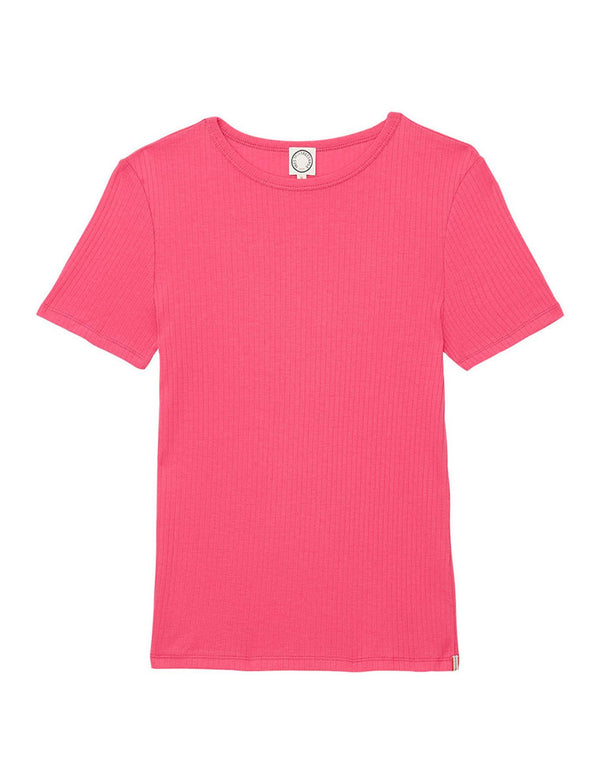 ines de la fressange T-shirt Ella côtelé rose
