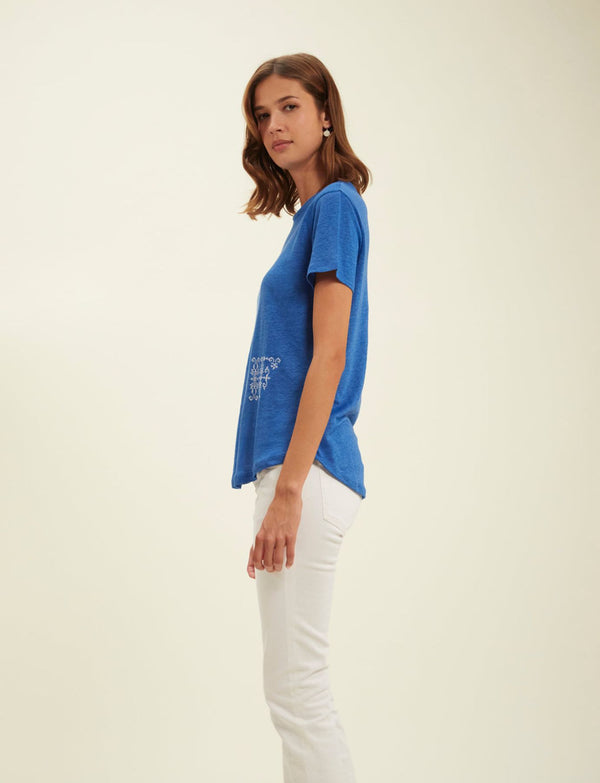 Ines De La Fressange T-shirt Lisette Bleu Cobalt