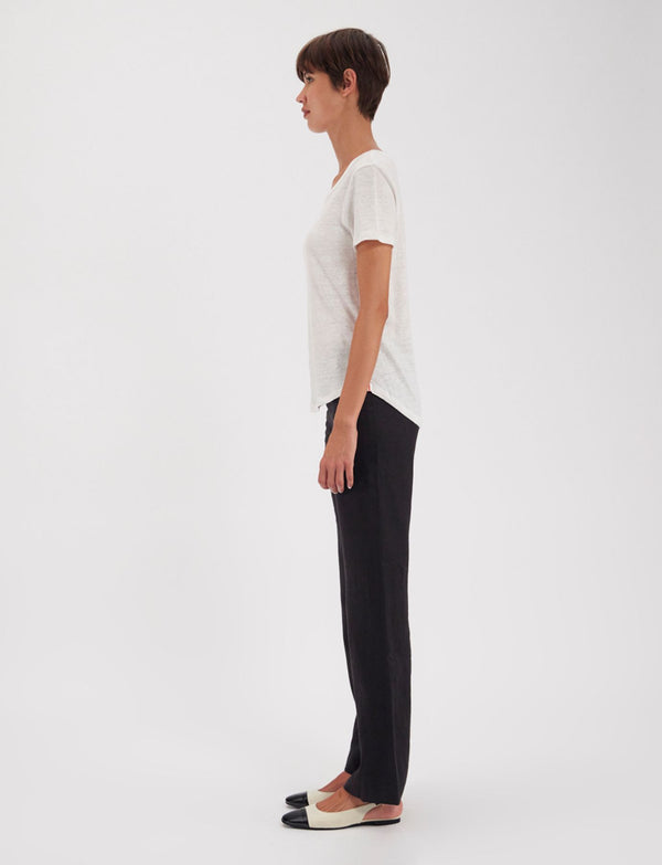 Ines De La Fressange Tee Shirt Lison En Lin écru