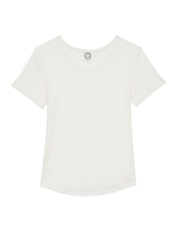 ines de la fressange Tee Shirt Lison en lin écru