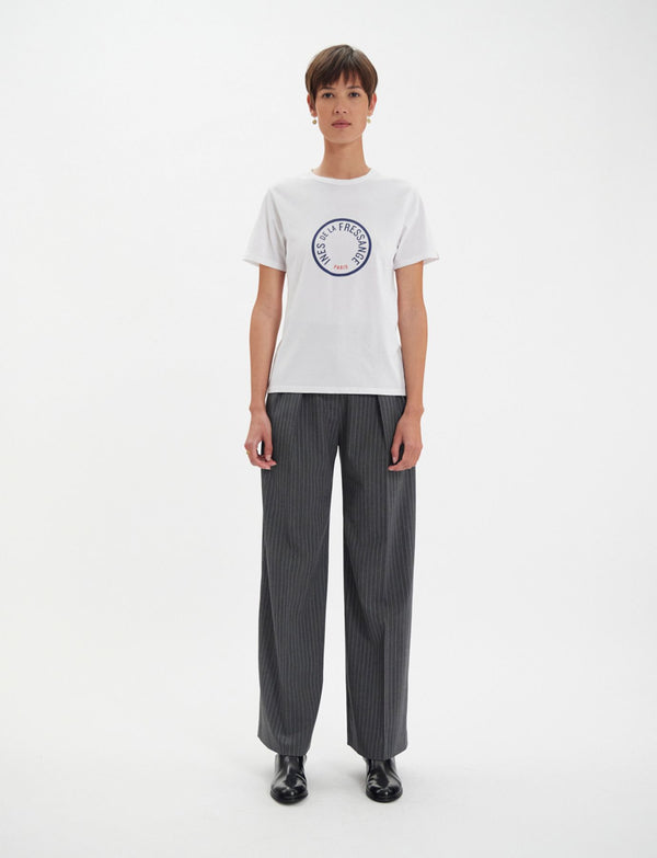 Ines De La Fressange Tee Shirt Oscar Blanc