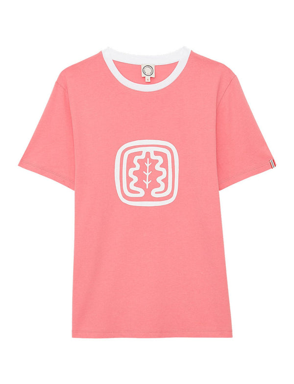 ines de la fressange Tee-shirt Oscar col rond rose