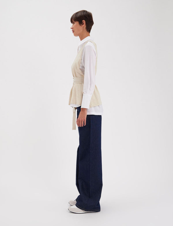 Ines De La Fressange Top Albane Beige