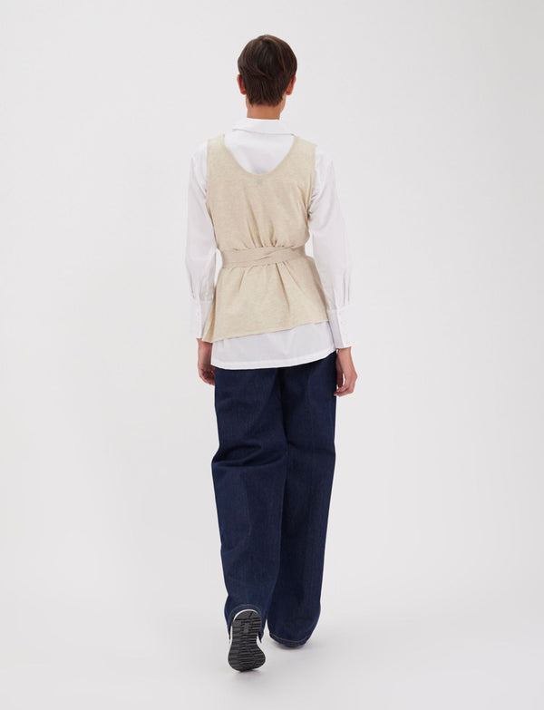 Ines De La Fressange Top Albane Beige