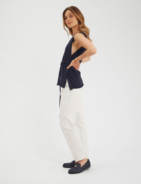 Ines De La Fressange Top Albane Navy